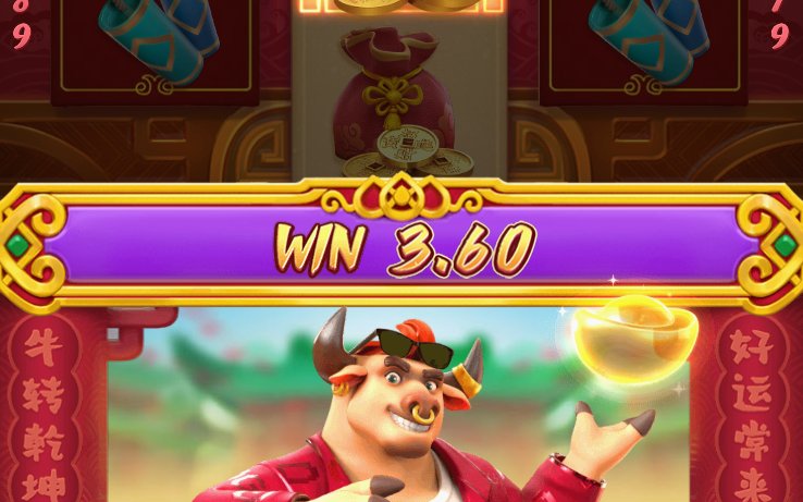 Fortune Ox Feature round, all reels respinning