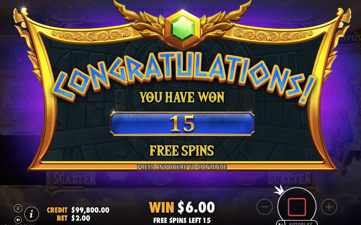 Free spins with the running multiplier on show